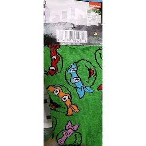 Teenage Mutant Ninja Turtles Crew Socks Size 6-12 Nickelodeon Green